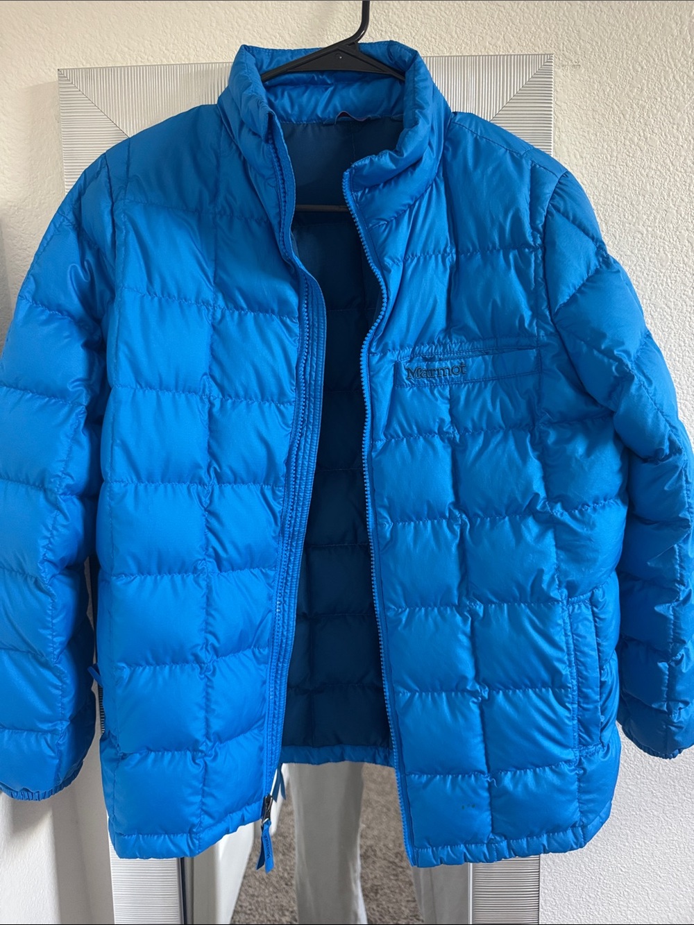 Marmot Bright Blue Puffer Jacket